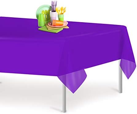 Grandipity Purple Premium Permium Specable Awdycloth 54 אינץ '. x 108 אינץ '. מלבן דקורטיבי [חבילה של 72] כיסוי שולחן